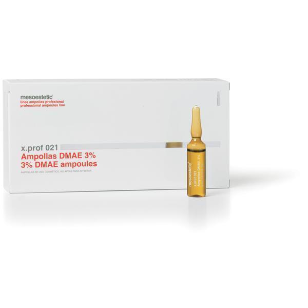 Mesoestetic x.prof 021 3% DMAE Ampoules. 20 x 5 ml.